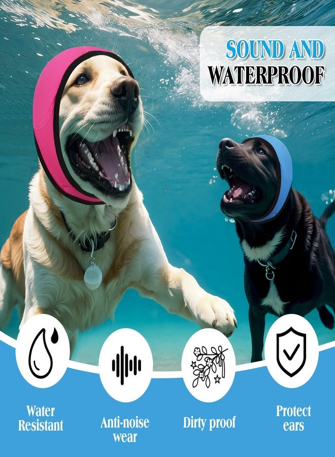 SilTriangle 3 Pcs 3 Size Dog Ear Cover Swimming Waterproof Head Wrap for Bath and Grooming, Adjustable Dog Ear Protector, Calming Hood for Thunder, Fireworks, Anxiety - Image 5